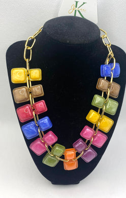 Blocks of Color Necklace