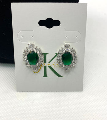 Emerald Green Studs