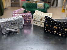 Load image into Gallery viewer, Gold Studded Handbag