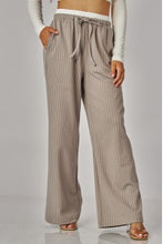 Load image into Gallery viewer, Gray Striped Pants