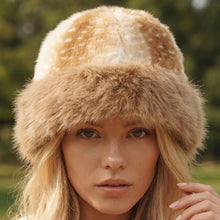 Load image into Gallery viewer, Plush Faux Fawn Fur Winter Hat
