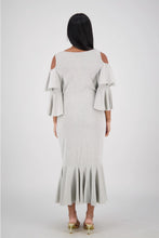 Load image into Gallery viewer, Shimmer Cold Shoulder Dress