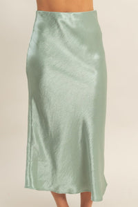 Ms. Lena Satin Skirt