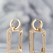 Load image into Gallery viewer, Rhinestone Carabiner Earrings