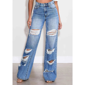 Wide Leg Rigid Jeans