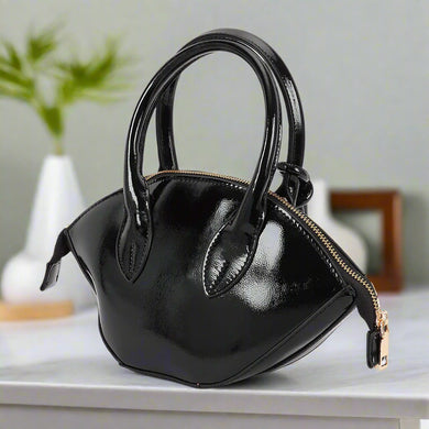 Patent Leather Top Handle