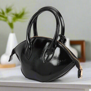 Patent Leather Top Handle