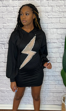 She's Electric Hoodie Dress